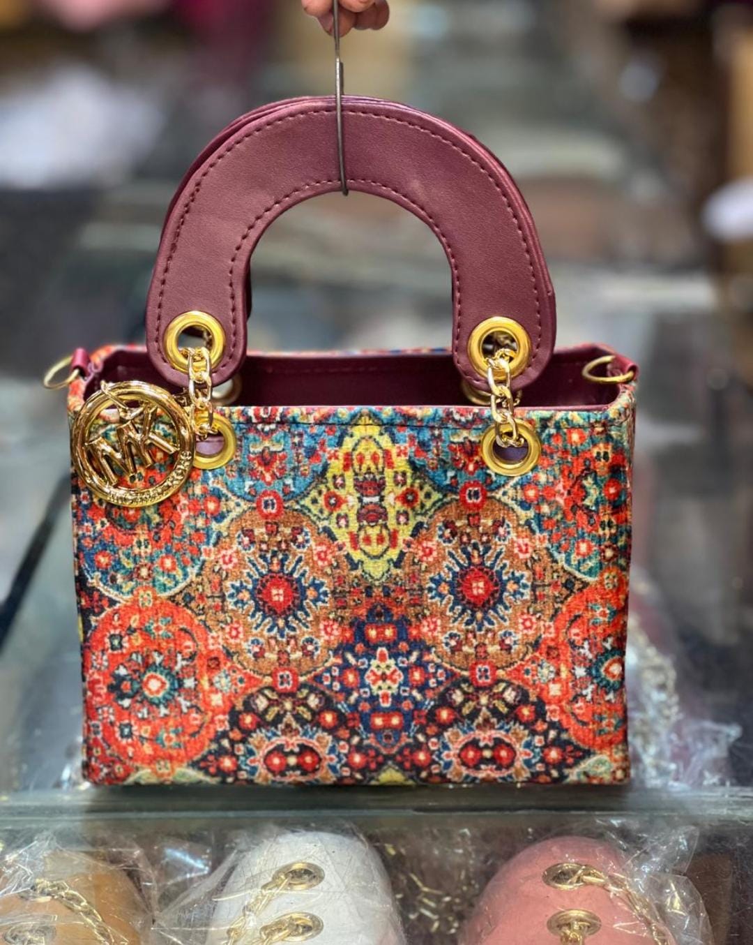 Multi-Color Dior Shape Ladies Handbag