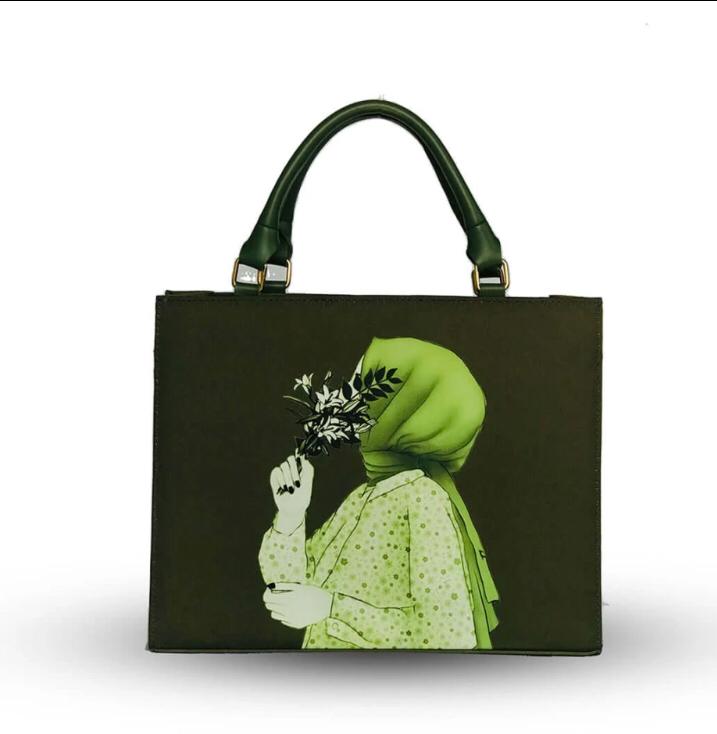 Hijab Style Large Fabric Handbag – Modest & Spacious for Everyday Use
