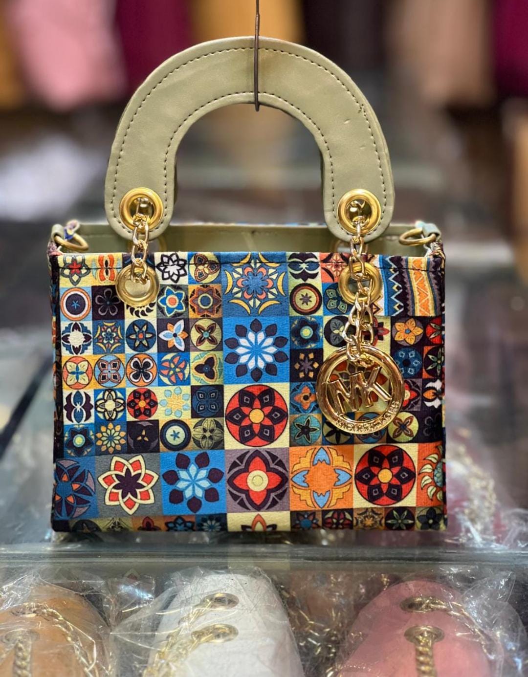 Multi-Color Dior Shape Ladies Handbag