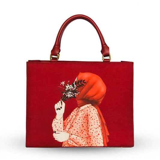 Hijab Style Large Fabric Handbag – Modest & Spacious for Everyday Use