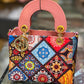 Multi-Color Dior Shape Ladies Handbag