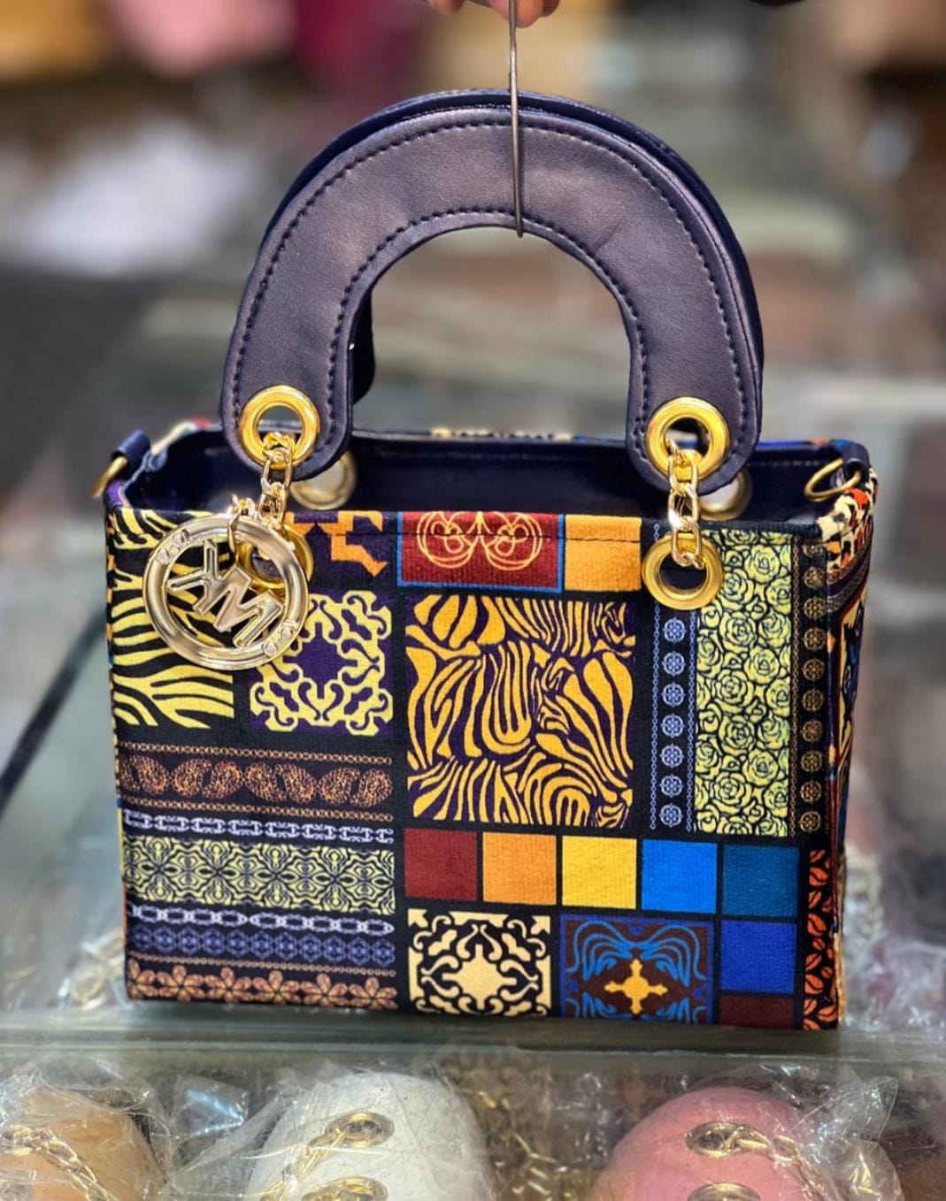 Multi-Color Dior Shape Ladies Handbag
